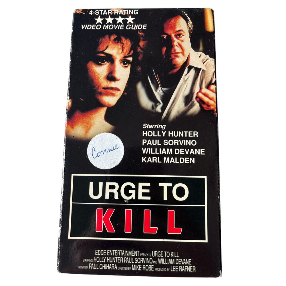 Vintage Urge to Kill VHS Tape (1991) | Eddie entertainment film movie
